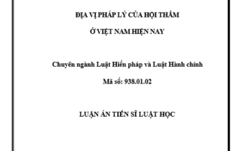 Địa vị pháp lý của Hội thẩm ở Việt Nam hiện nay