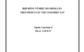 Hợp đồng vô hiệu do nhầm lần theo pháp luật Việt Nam hiện nay