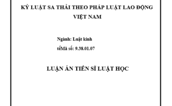 Kỷ luật sa thải theo pháp luật lao động Việt Nam