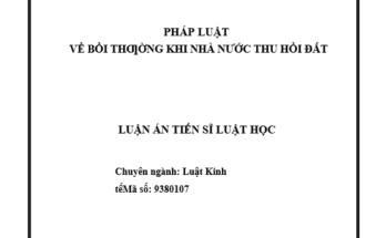 Pháp luật về bồi thường khi Nhà nước thu hồi đất