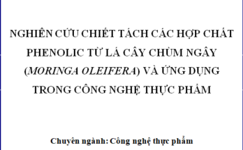 NGHIÊN CỨU CHIẾT TÁCH CÁC HỢP CHẤT PHENOLIC TỪ LÁ CÂY CHÙM NGÂY