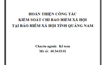 Kiểm soát chi Bảo hiểm xã hội tại Bảo hiểm xã hội