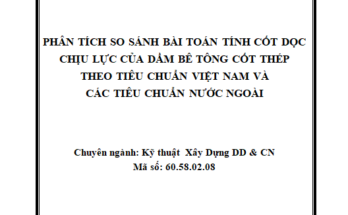 “Phân tích so sánh bài toán tính cốt dọc chịu lực của dầm bê tông cốt thép
