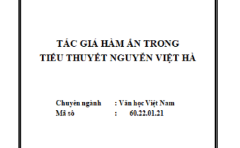 Tác giả hàm ẩn trong tiểu thuyết Nguyễn Việt Hà