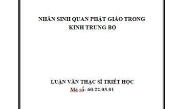 Nhân sinh quan Phật giáo trong kinh Trung Bộ