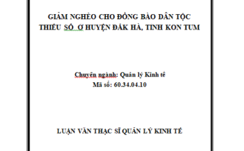 Giảm nghèo cho đồng bào dân tộc thiểu số ở huyện Đăk Hà