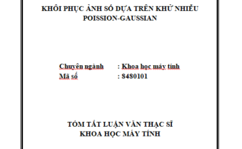 Khôi phục ảnh số dựa trên khử nhiễu Poisson-Gaussian
