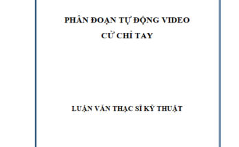 phân đoạn tự động video cử chỉ tay