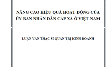 Tổ chức và hoạt động của Ủy ban nhân dân cấp xã từ thực tiễn