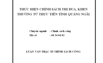 Thực hiện chính sách thi đua khen thưởng từ thực tiễn tỉnh Quảng Ngãi