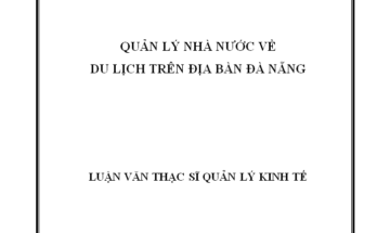 Quản lý Nhà nước về Du lịch trên địa bàn Đà Nẵng